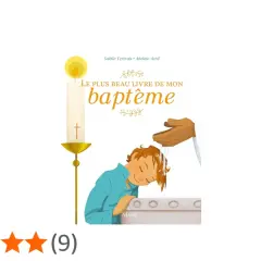 Livre "Le plus beau livre de mon baptême" : une illustration douce pour organiser un baptême chez soi.