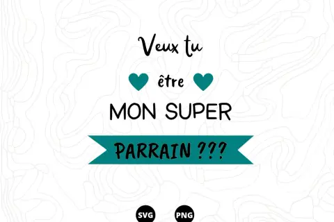 Voulez-vous être mon super parrain ? Une citation pour un parrain fier.