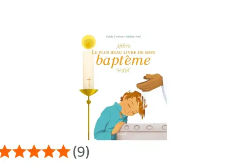 Livre "Le plus beau livre de mon baptême" : une illustration douce pour organiser un baptême chez soi.