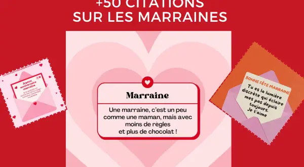 Des citations humoristiques pour parrain marraine : une marraine, c'est comme une maman, mais avec moins de règles et plus de chocolat !