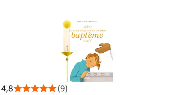 Livre "Le plus beau livre de mon baptême" : une illustration douce pour organiser un baptême chez soi.
