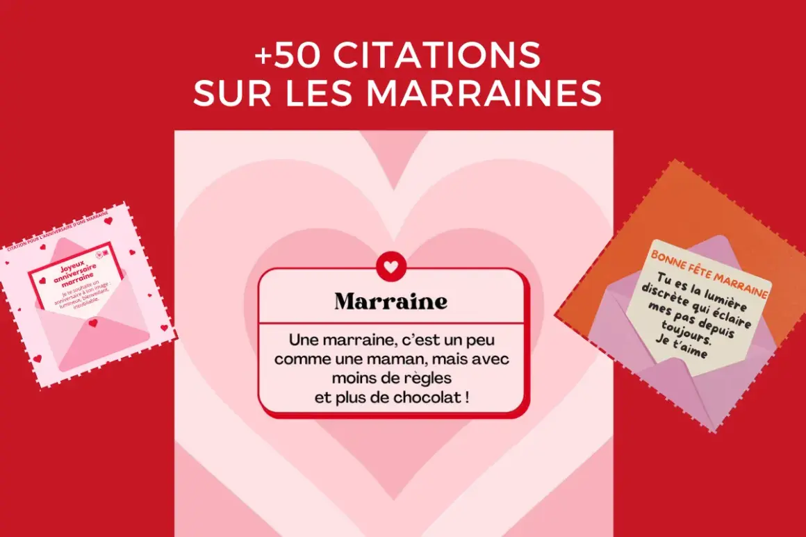 Des citations humoristiques pour parrain marraine : une marraine, c'est comme une maman, mais avec moins de règles et plus de chocolat !