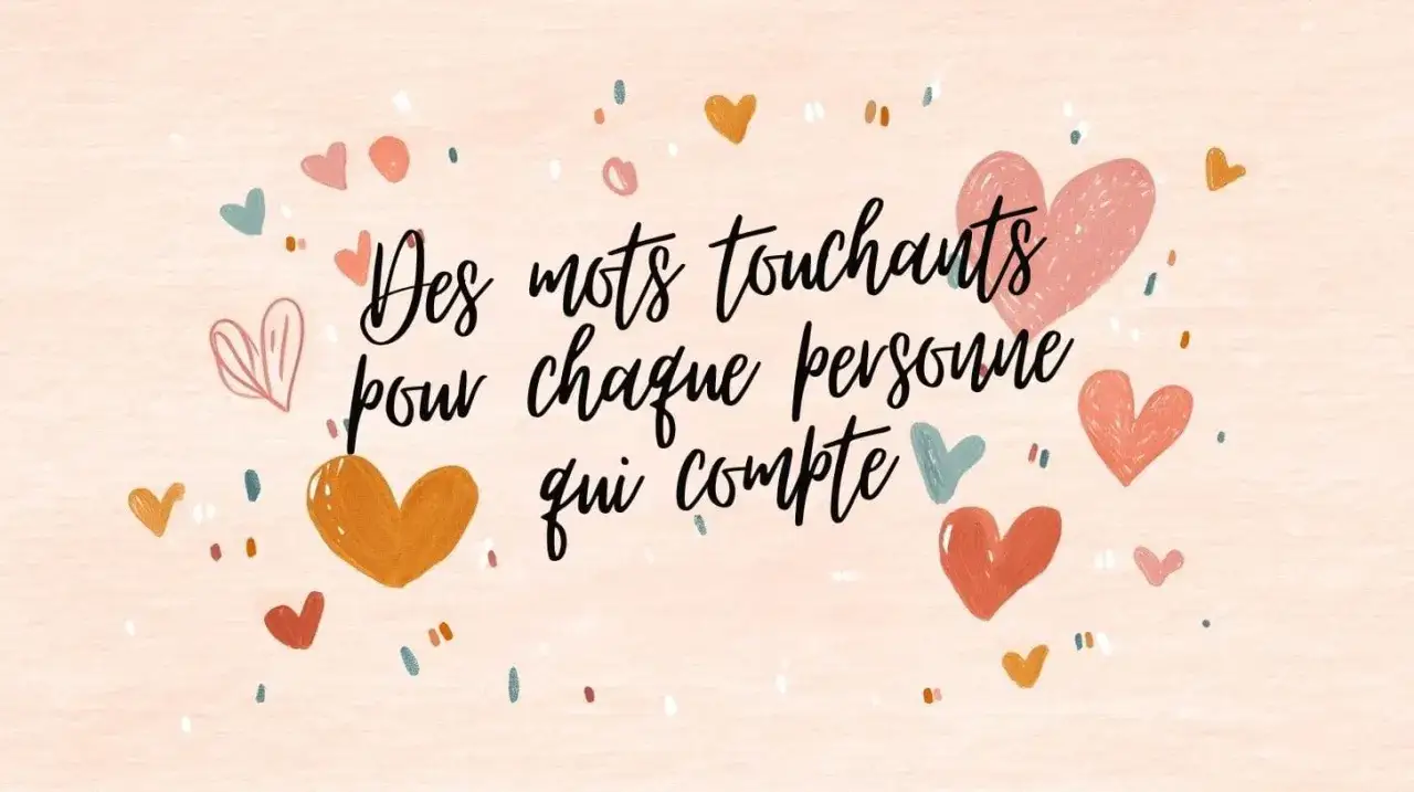 Des mots touchants pour chaque personne qui compte. Un joyeux anniversaire rempli de cœurs et de tendresse.